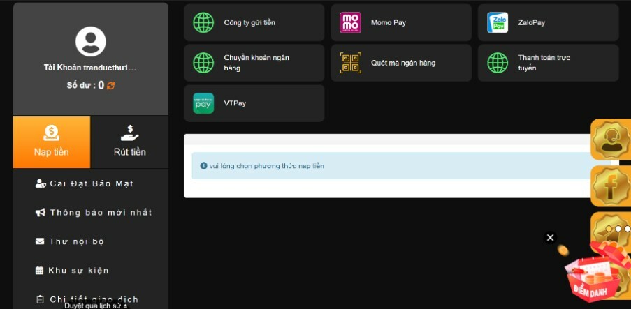 Hướng dẫn nạp tiền i9bet cho tân thủ